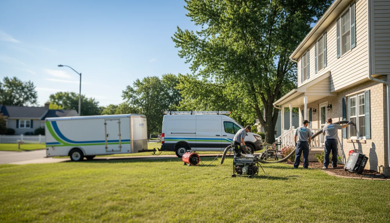 Flooded Basement Restoration And Cleanup With Repair in Stendal, IN near me